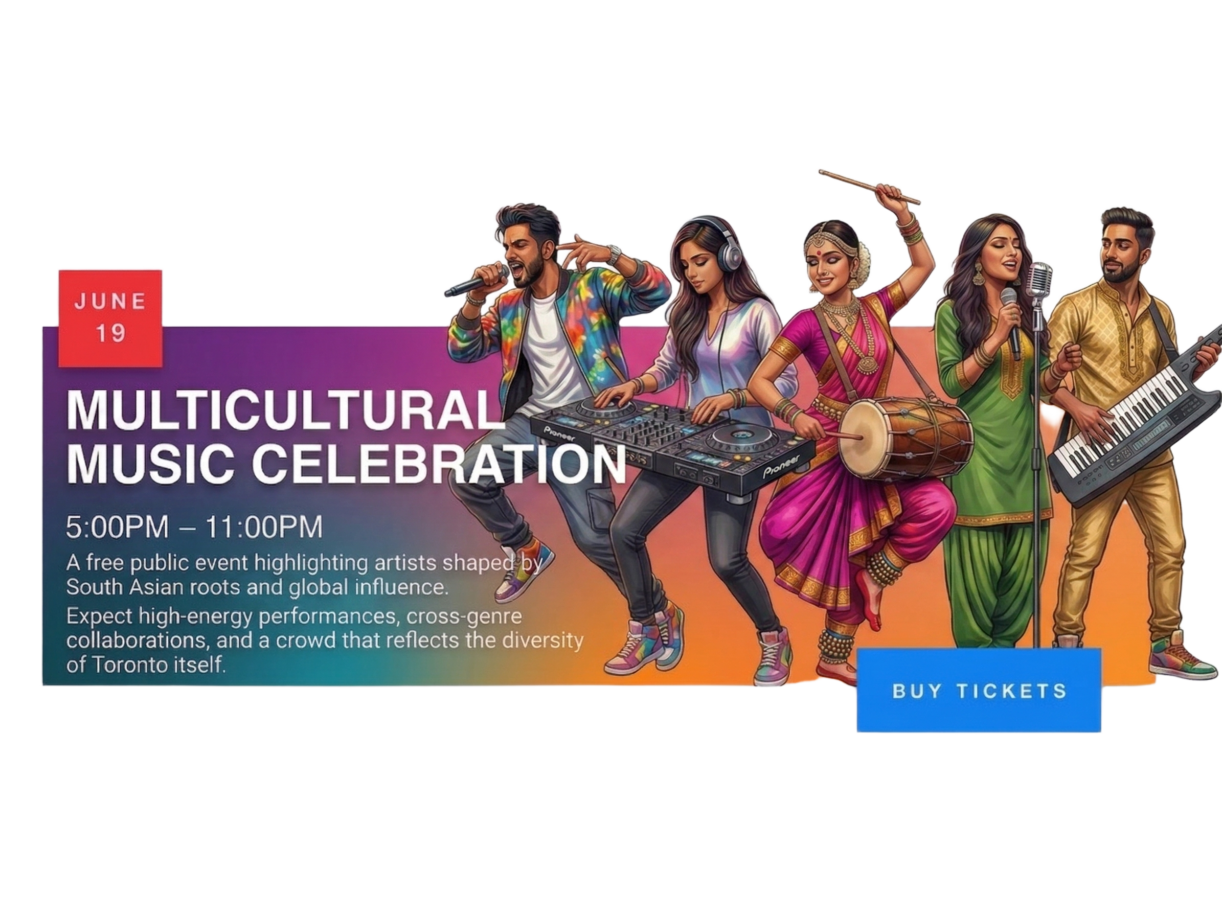 June 19 — Multicultural Music Celebration